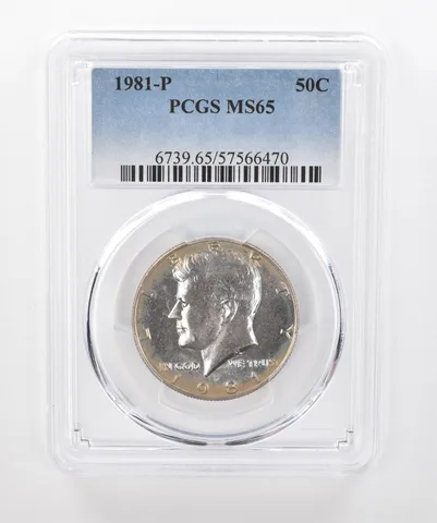 1981-P Kennedy Half Dollar MS65 PCGS Beautiful Tone *1353