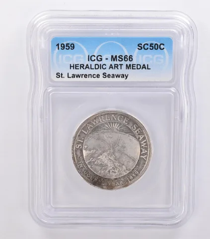 1959 So Called Half Dollar St Lawrence Seaway MS66 ICG Beautiful Tone *8701
