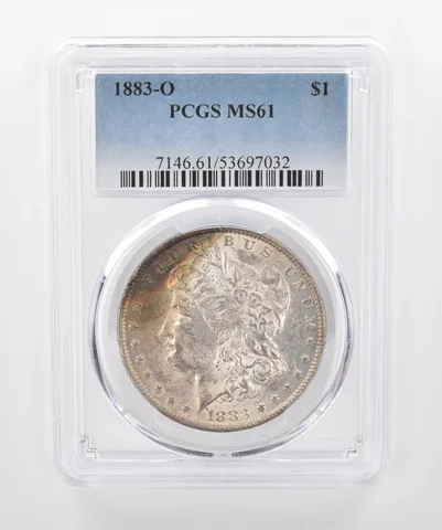 1883-O Morgan Silver Dollar MS61 PCGS Peripheral Tone *1494