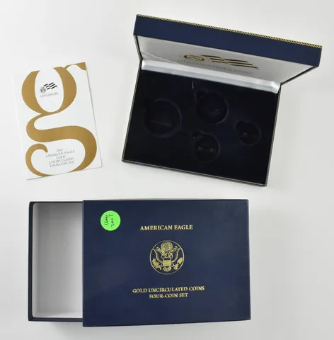 OGP 2007 Gold Eagle Uncirculated Set 4-Coin BOX & COA - NO COINS