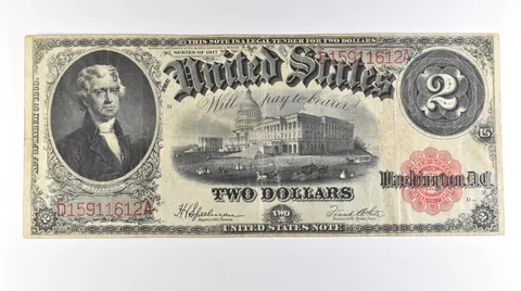 1917 $2 Legal Tender Large Note Red Seal FR#60 *0580