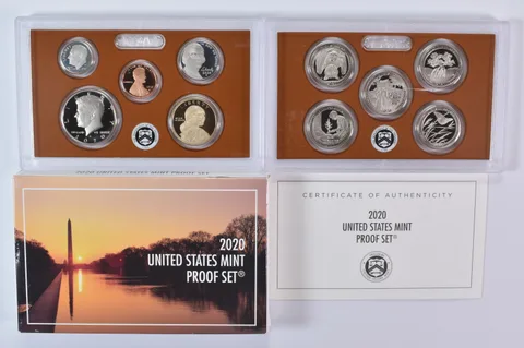 2020 Proof Set with Original Box & COA (10 coins) No Extra NICKEL