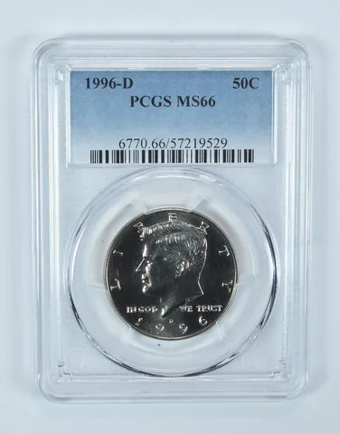 1996-D Kennedy Half Dollar MS66 PCGS Blue Label