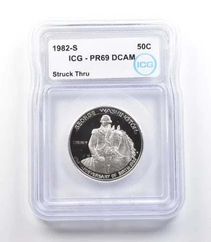 1982-S George Washington Commemorative Half Dollar Error PR69 ICG *2363