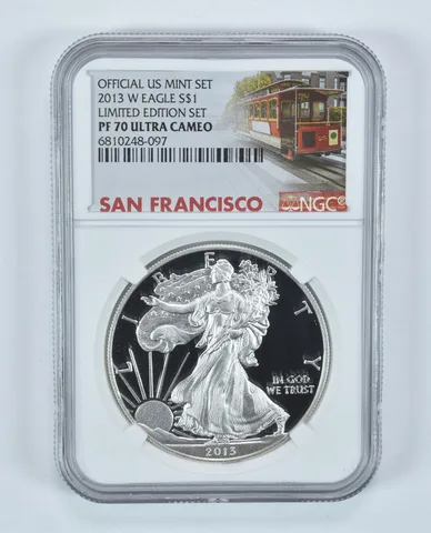 2013-W American Silver Eagle Limited Edition Set PF70 UCAM NGC SF Label
