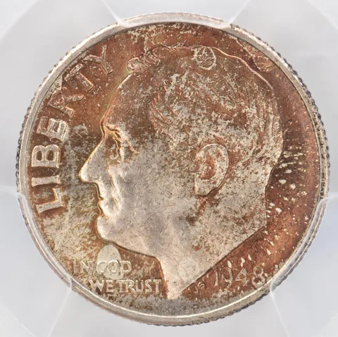 1948-S Roosevelt Dime MS64 PCGS Beautiful Tone *0909