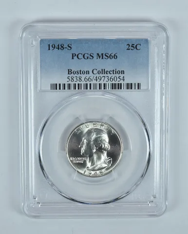 1948-S Washington Quarter Boston Collection MS66 PCGS