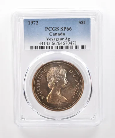 1972 Canada 1 Dollar Silver Voyageur SP66 PCGS Beautiful Tone *1931