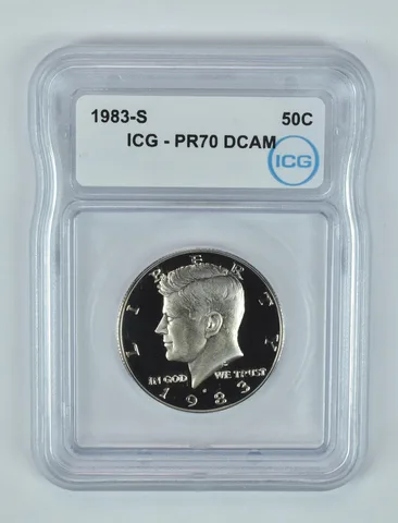 1983-S Kennedy Half Dollar PR70 DCAM ICG