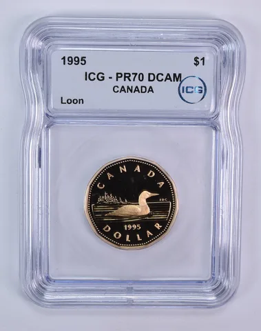 1995 Canada 1 Dollar Loon PR70 DCAM ICG