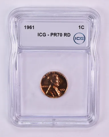 1961 Lincoln Memorial Cent PR70 RD ICG