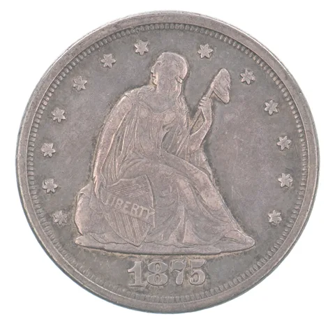 1875-S Seated Liberty Twenty Cents Beautiful Tone *9325