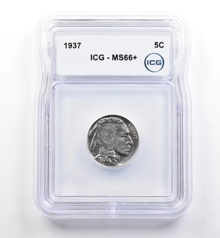 1937 Indian Head Buffalo Nickel MS66+ ICG *9955