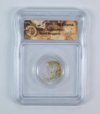 (ND) 0.5 Grams Gold Nugget Authentic ICG