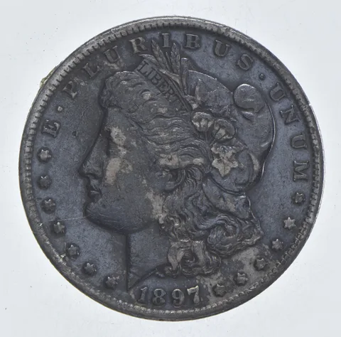 Early - 1897-S Morgan Silver Dollar - 90% US Coin *087