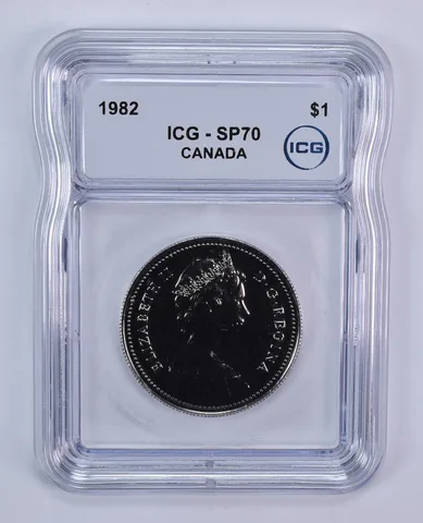 1982 Canada 1 Dollar Voyageurs SP70 ICG