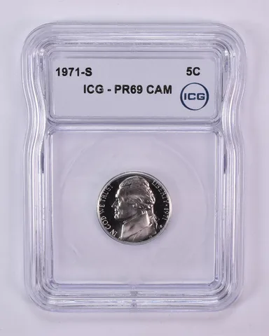 1971-S Jefferson Nickel PR69 CAM ICG