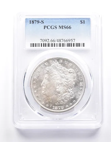 1879-S Morgan Silver Dollar MS66 PCGS a0652