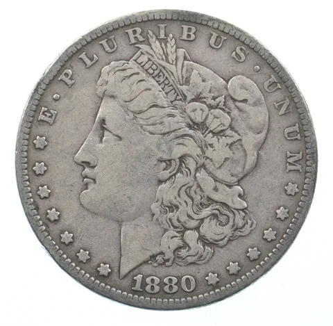 Early - 1880 Morgan Silver Dollar - 90% US Coin *879