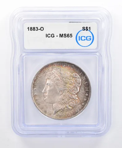 1883-O Morgan Silver Dollar MS65 ICG Beautiful Tone *8720