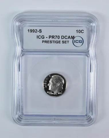 1992-S Roosevelt Dime Prestige Set PR70 DCAM ICG