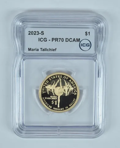 2023-S Sacagawea $1 Maria Tallchief PR70 DCAM ICG