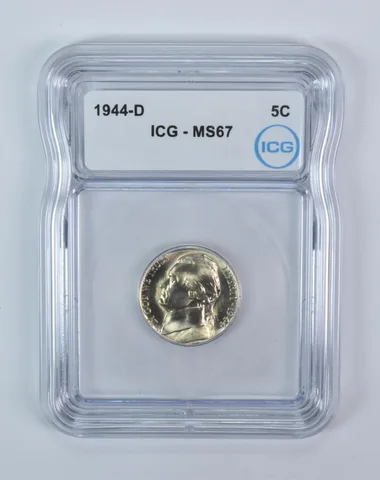 1944-D Jefferson Nickel MS67 ICG