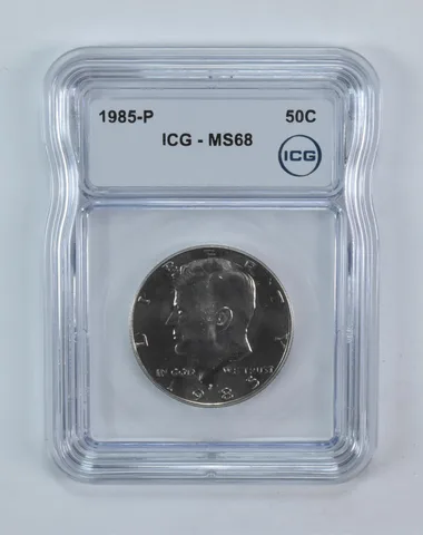 1985-P Kennedy Half Dollar MS68 ICG