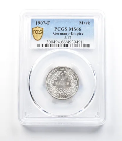 1907-F Germany Empire Mark J-17 MS66 PCGS a4289