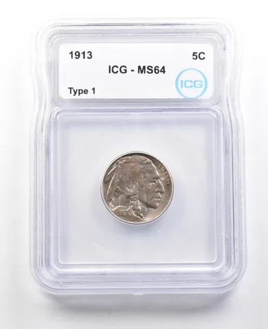 1913 Indian Head Buffalo Nickel Type 1 MS64 ICG *3559