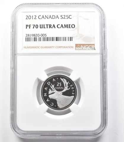 2012 Canada 25 Cent Silver PF70 UCAM NGC *3320