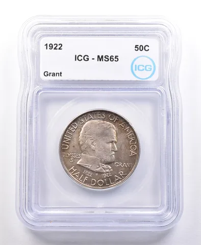 1922 Ulysses S Grant Commemorative Half DOllar MS65 ICG *2091