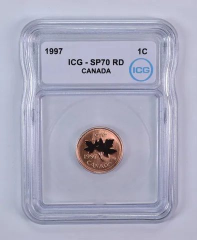 1997 Canada 1 Cent SP70 RD ICG