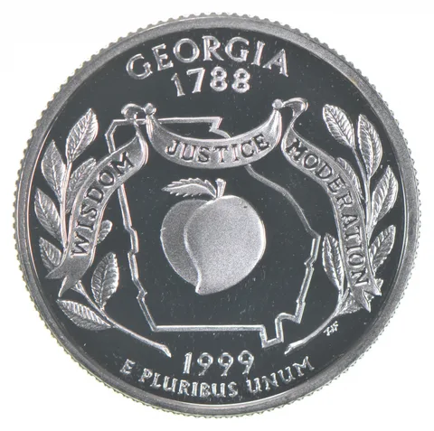 1999-S Washington State Quarter 90% Silver Proof Georgia
