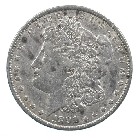 Early - 1891 Morgan Silver Dollar - 90% US Coin *738