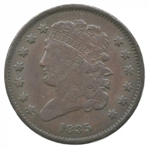 1835 Classic Head Half Cent Piece *7300