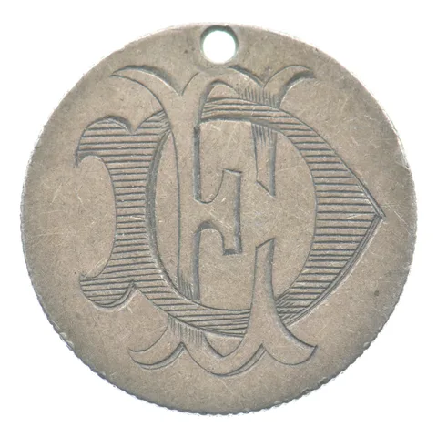1878 Seated Liberty Dime Love Token Victorian D E *5494