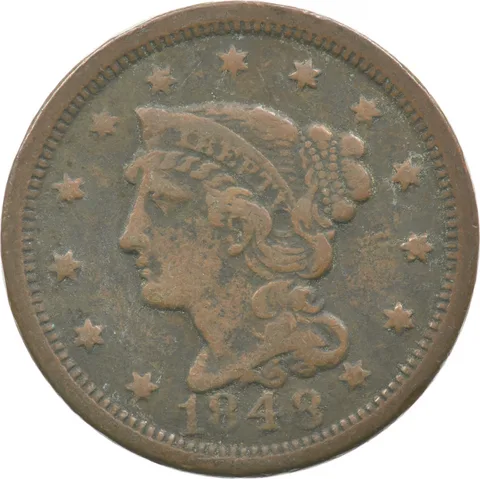 1848 Liberty Head Large Cent Cxnt Brothel Token *3239