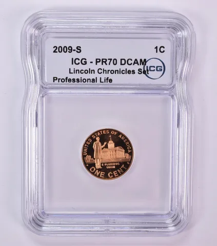 2009-S Lincoln Memorial Cent Professional Chronicles Set PR70 DCAM ICG