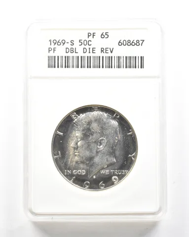 1969-S Kennedy Half Dollar DDR PF65 ANACS *2080
