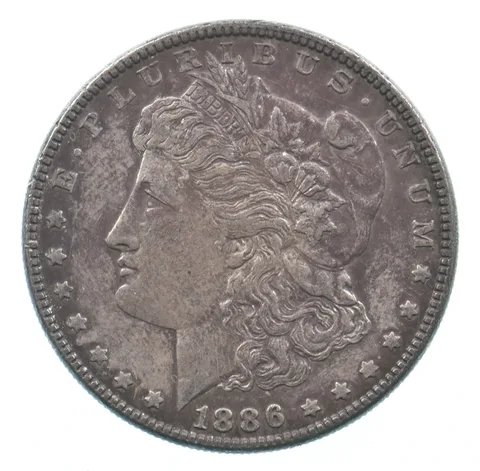 Early - 1886 Morgan Silver Dollar - 90% US Coin *511