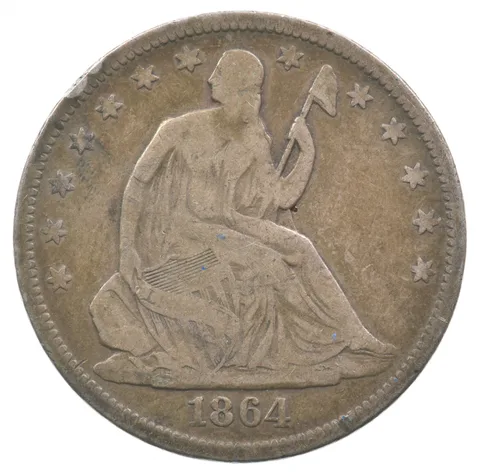 1864-S Seated Liberty Half Dollar *8917