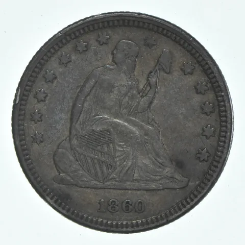 1860 Seated Liberty Quarter *6111