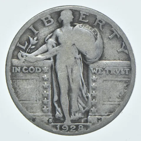 1928-S Standing Liberty Quarter AC Average Circ (1 coin)