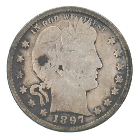 1897 Barber Quarter Beautiful Tone *5141