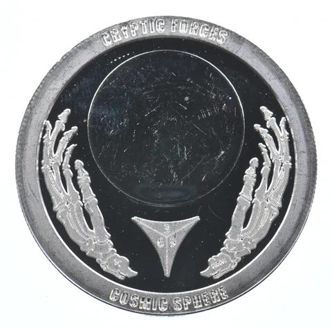 1 Oz Silver Round Chautauqua Silver Works Cryptic Forces Cosmic Sphere *1669