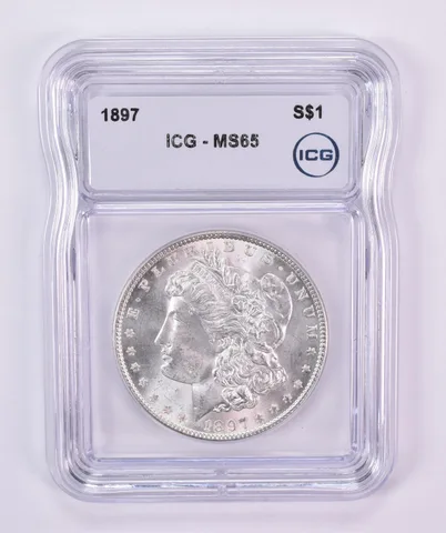 1897 Morgan Silver Dollar MS65 ICG