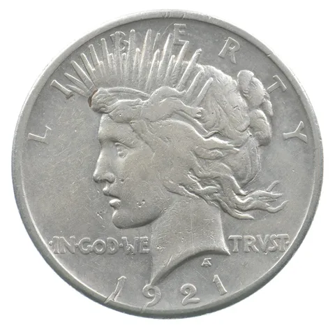 1921 Peace Silver Dollar High Relief *4844