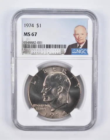MS67 1974 Eisenhower Dollar NGC a2141