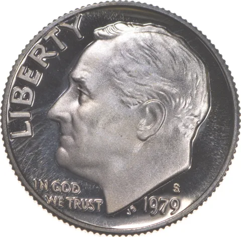 1979-S Roosevelt Dime TYPE 2 CLAD Proof